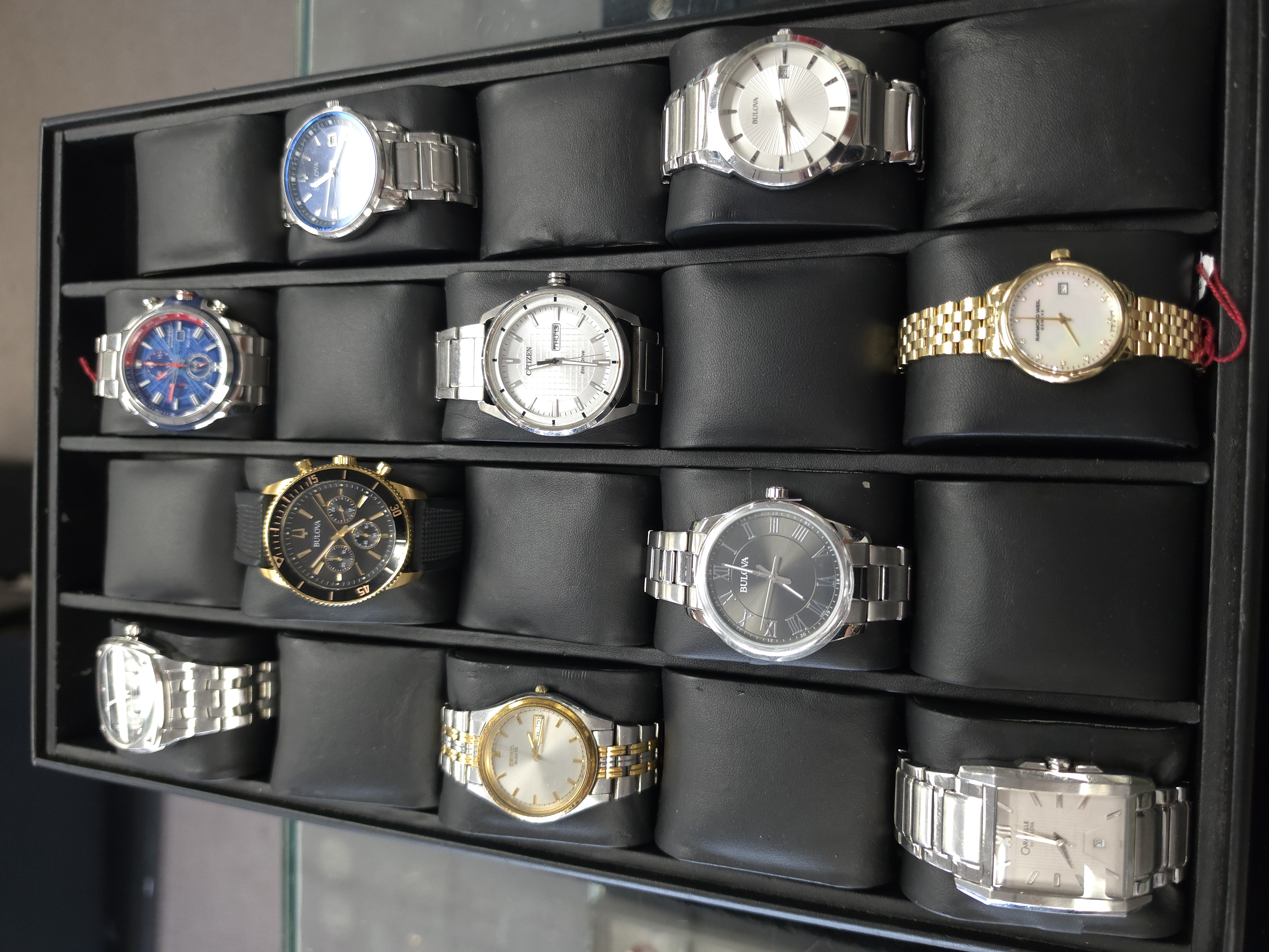 Luxury and designer watch collection including Citizen and Bulova